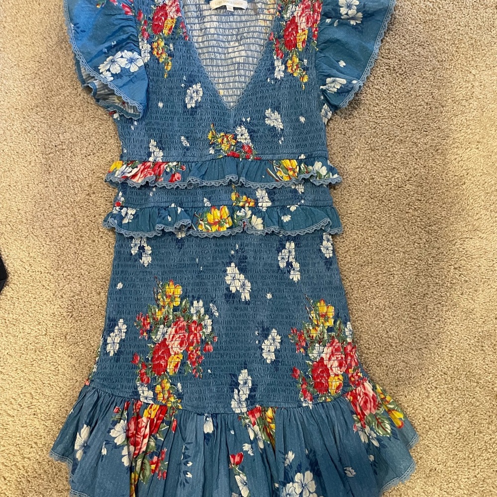 blue floral love shack fancy dress